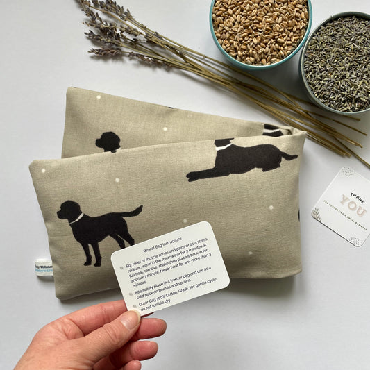 Black Lab Microwave Wheat Bag