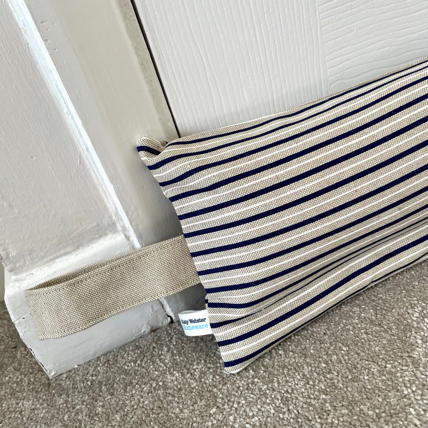 Nautical Stripe Weighted Draught Excluder