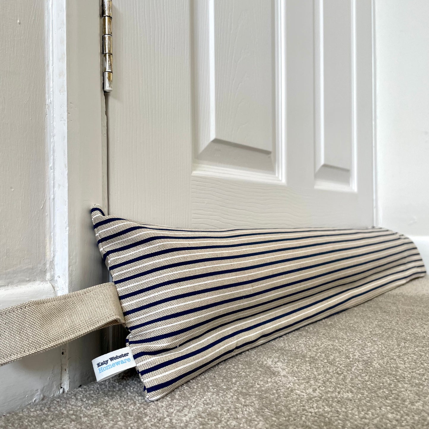 Nautical Stripe Weighted Draught Excluder