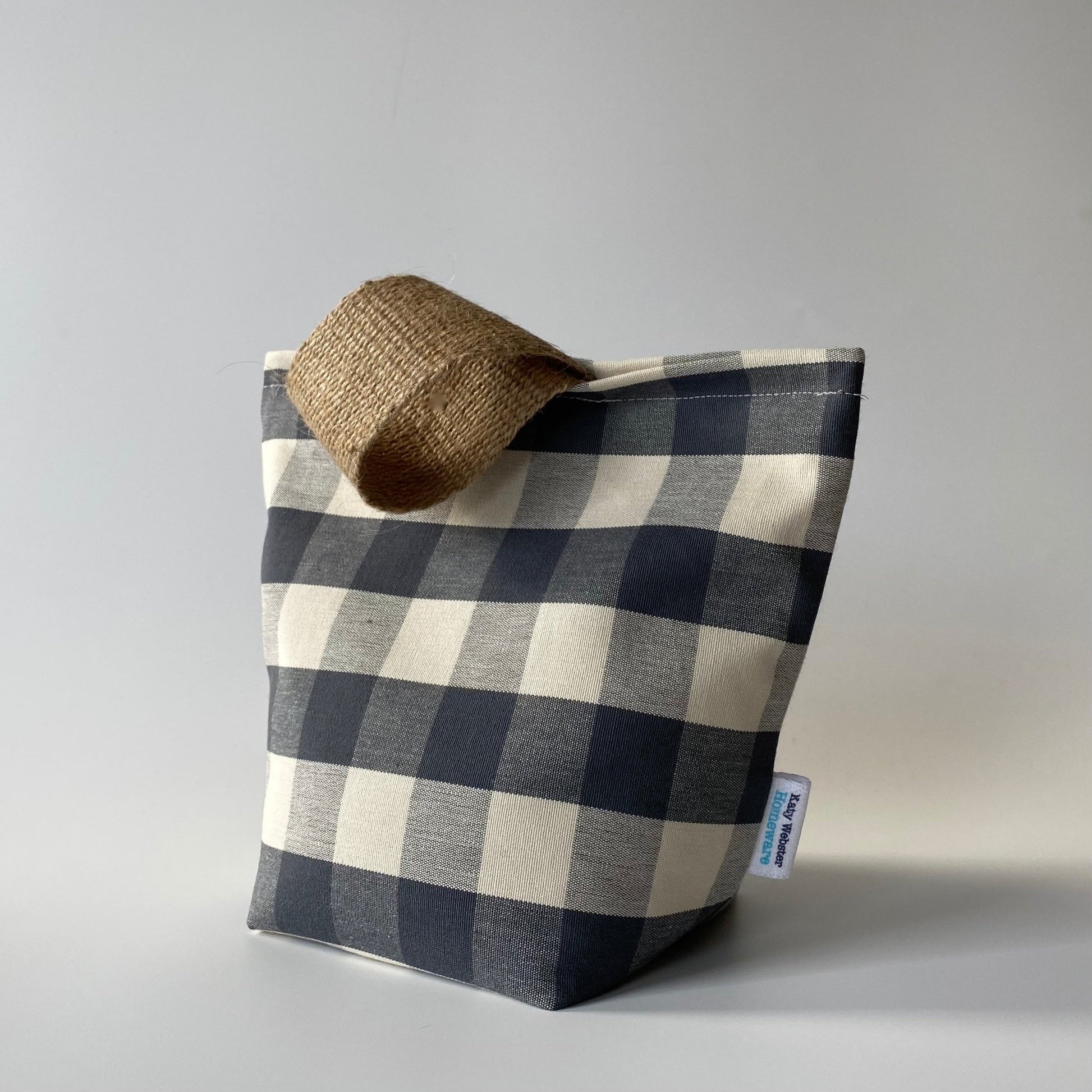 Gingham Fabric Door Stop - katywebsterhomeware