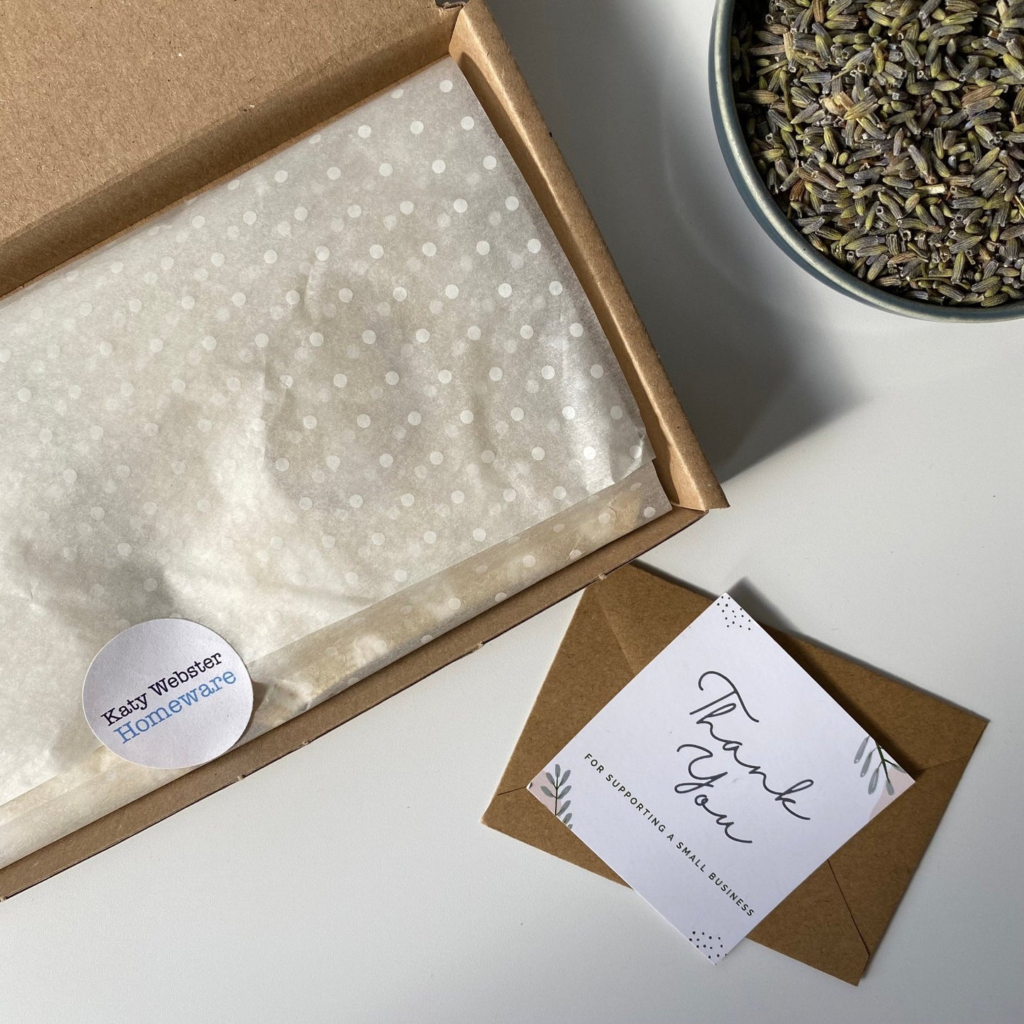 Gingham Lavender Bags in Gift Box (2 Pk) - katywebsterhomeware