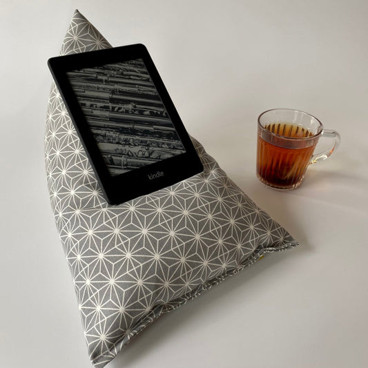 Grey Abstract iPad Cushion - katywebsterhomeware
