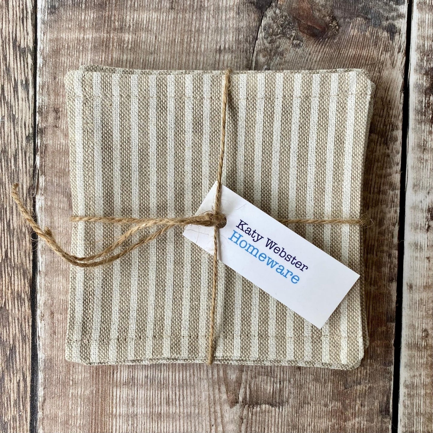 Grey Celtic Fabric Coasters - 6 Pk - katywebsterhomeware