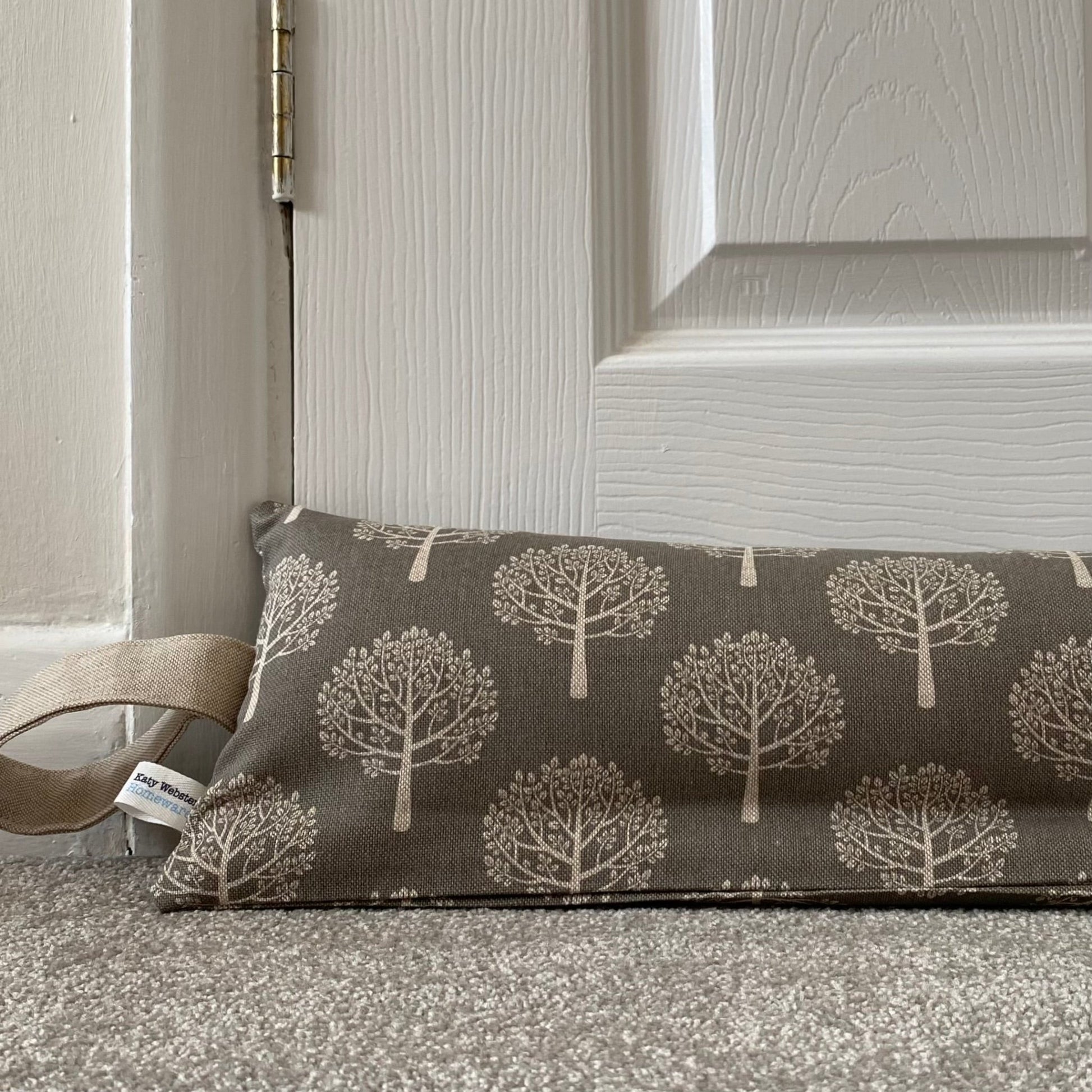 Grey Mulberry Weighted Draught Excluder - katywebsterhomeware