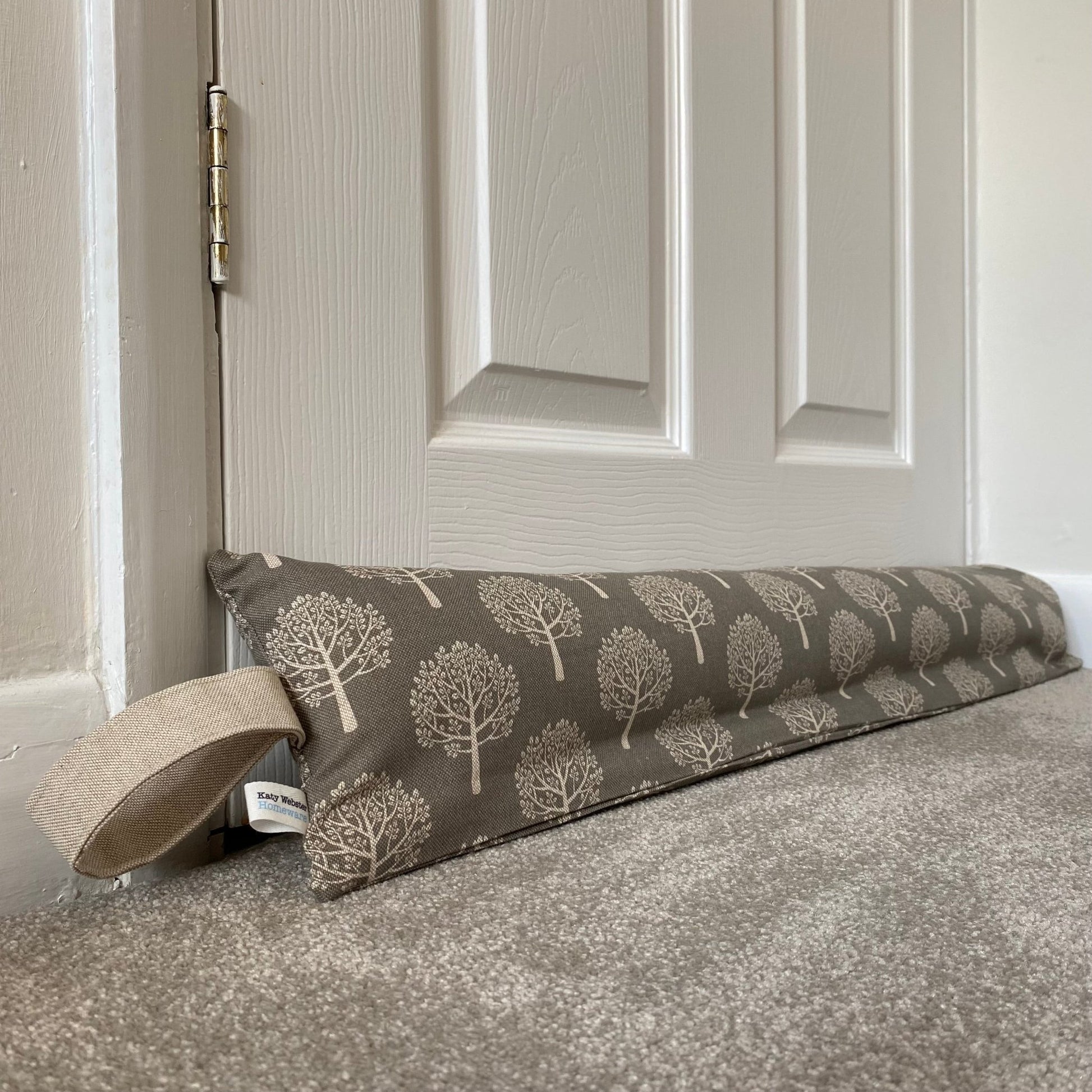 Grey Mulberry Weighted Draught Excluder - katywebsterhomeware