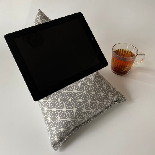 Grey Stars iPad Cushion - katywebsterhomeware