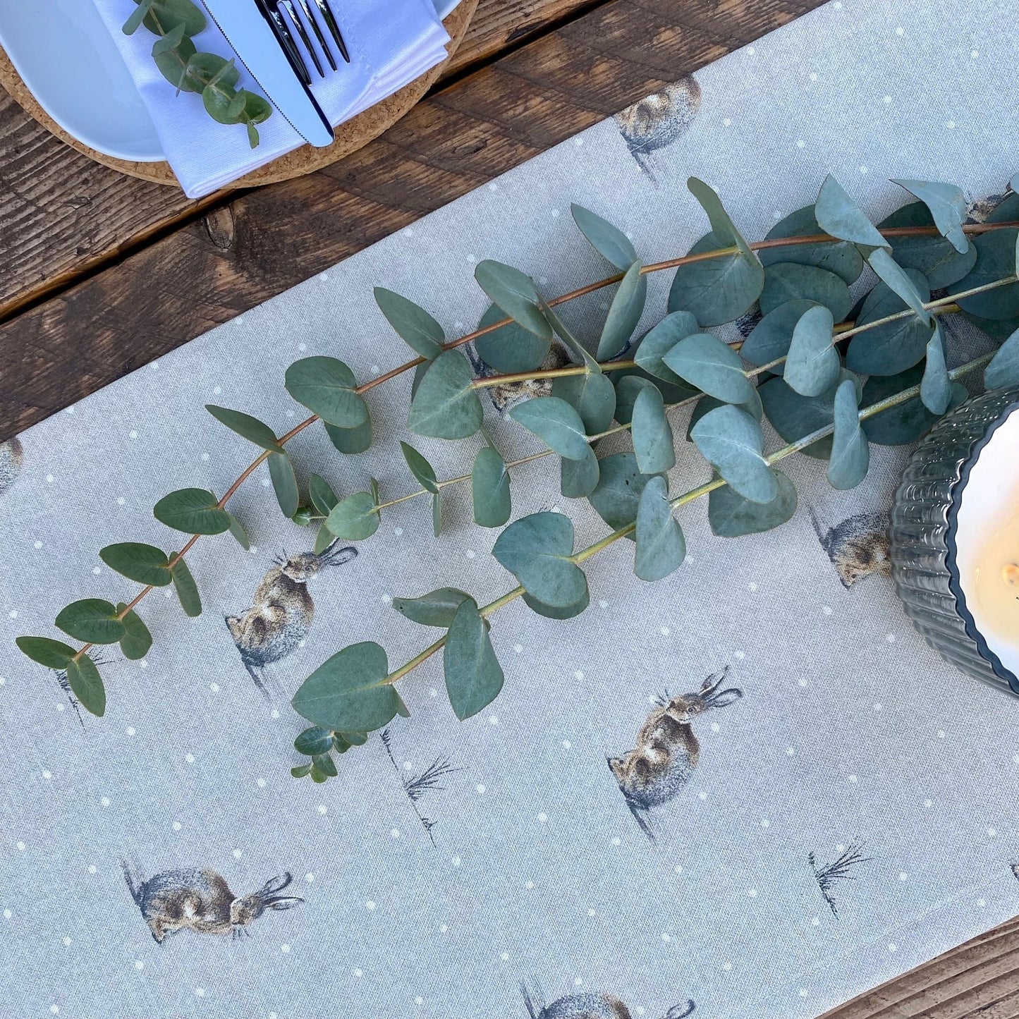 Hare Table Runner - katywebsterhomeware