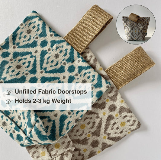 Ikat UNFILLED Fabric Door Stop - katywebsterhomeware