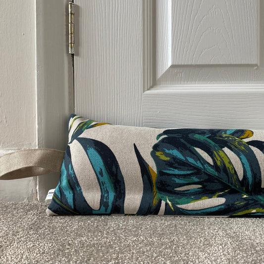 Monstera Weighted Draught Excluder - katywebsterhomeware