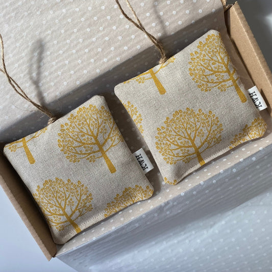 Ochre Mulberry Lavender Bags in Gift Box (2 Pk) - katywebsterhomeware