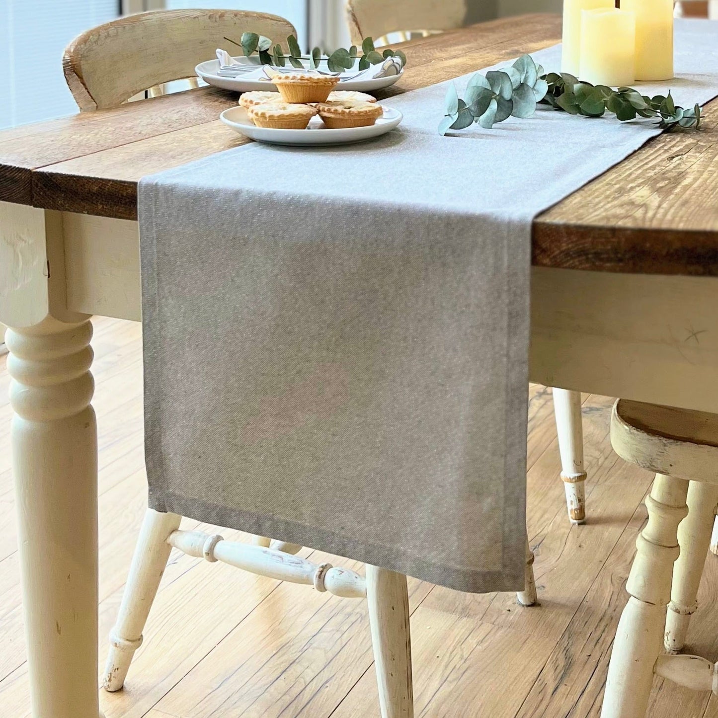 Silver Sparkly Table Runner - katywebsterhomeware