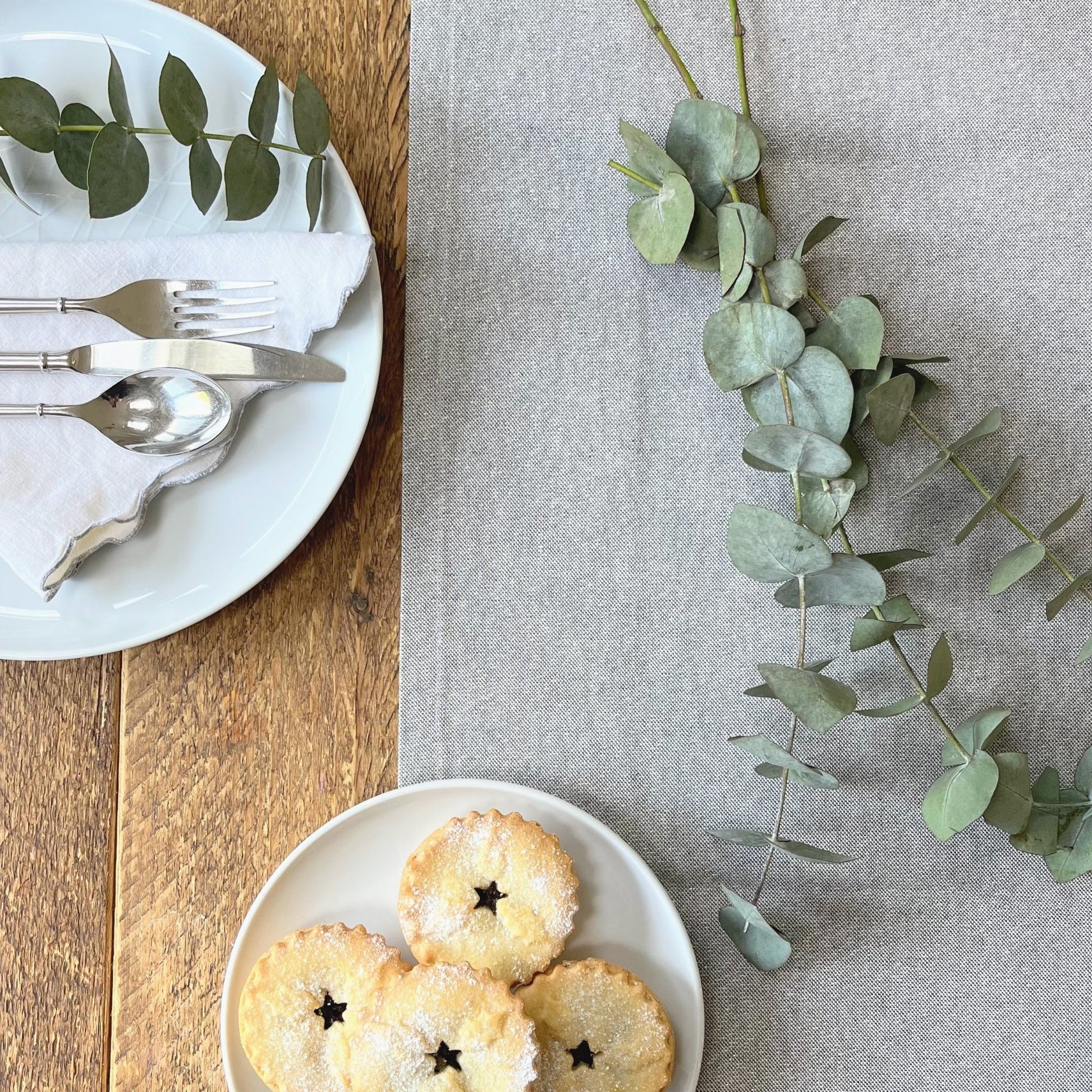 Silver Sparkly Table Runner - katywebsterhomeware