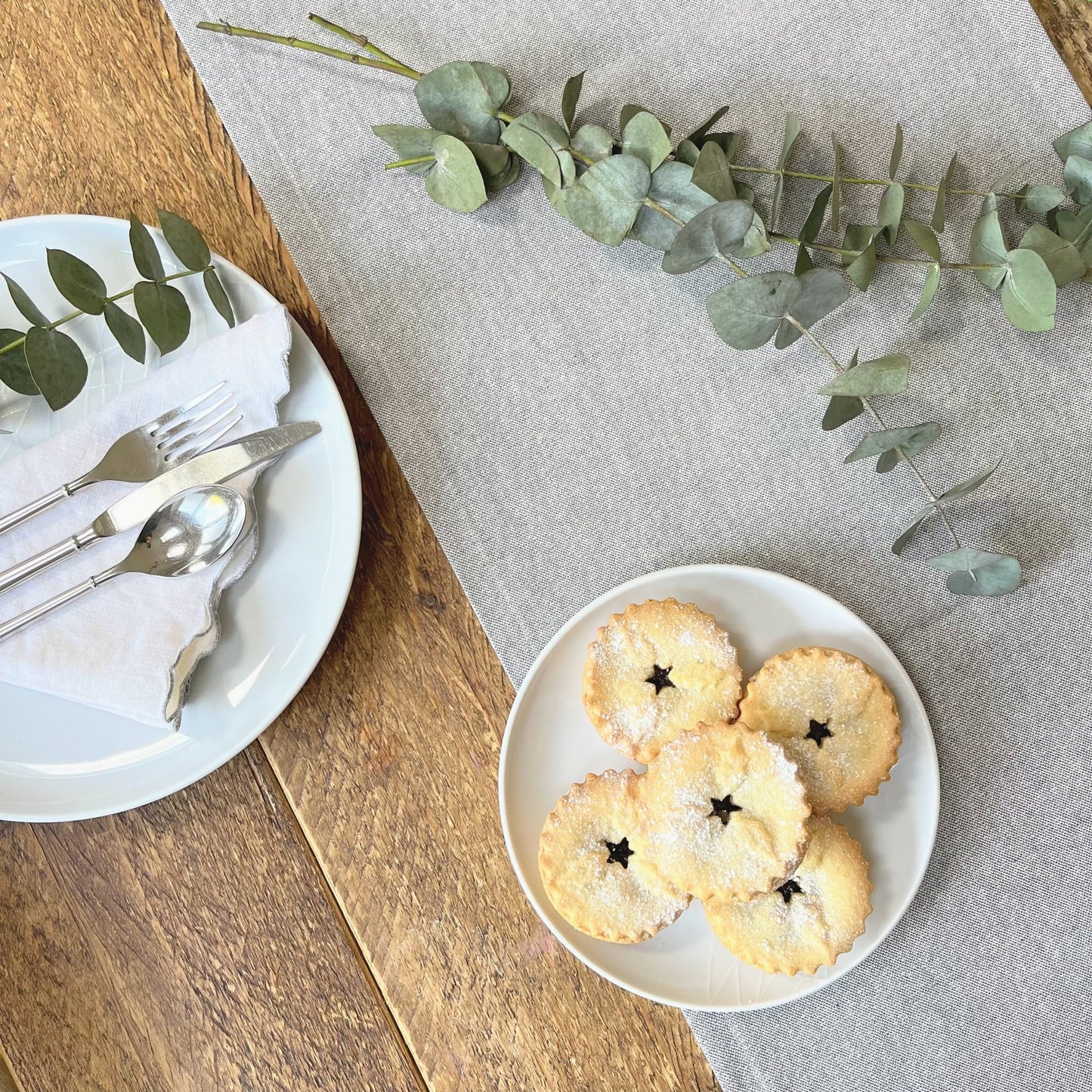 Silver Sparkly Table Runner - katywebsterhomeware