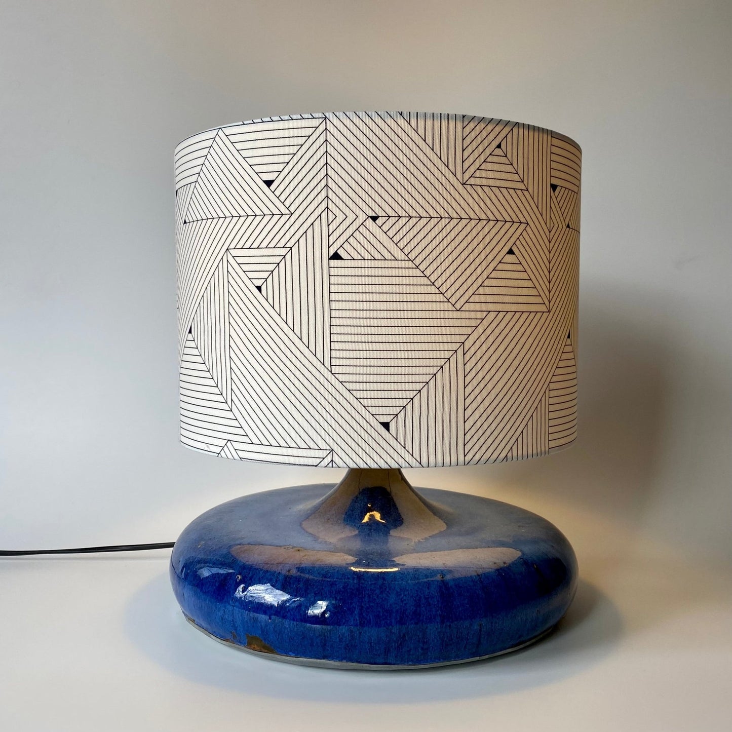 White Grid Lampshade - 20 cm - 25 cm - 30 cm - 40 cm Diameter - katywebsterhomeware
