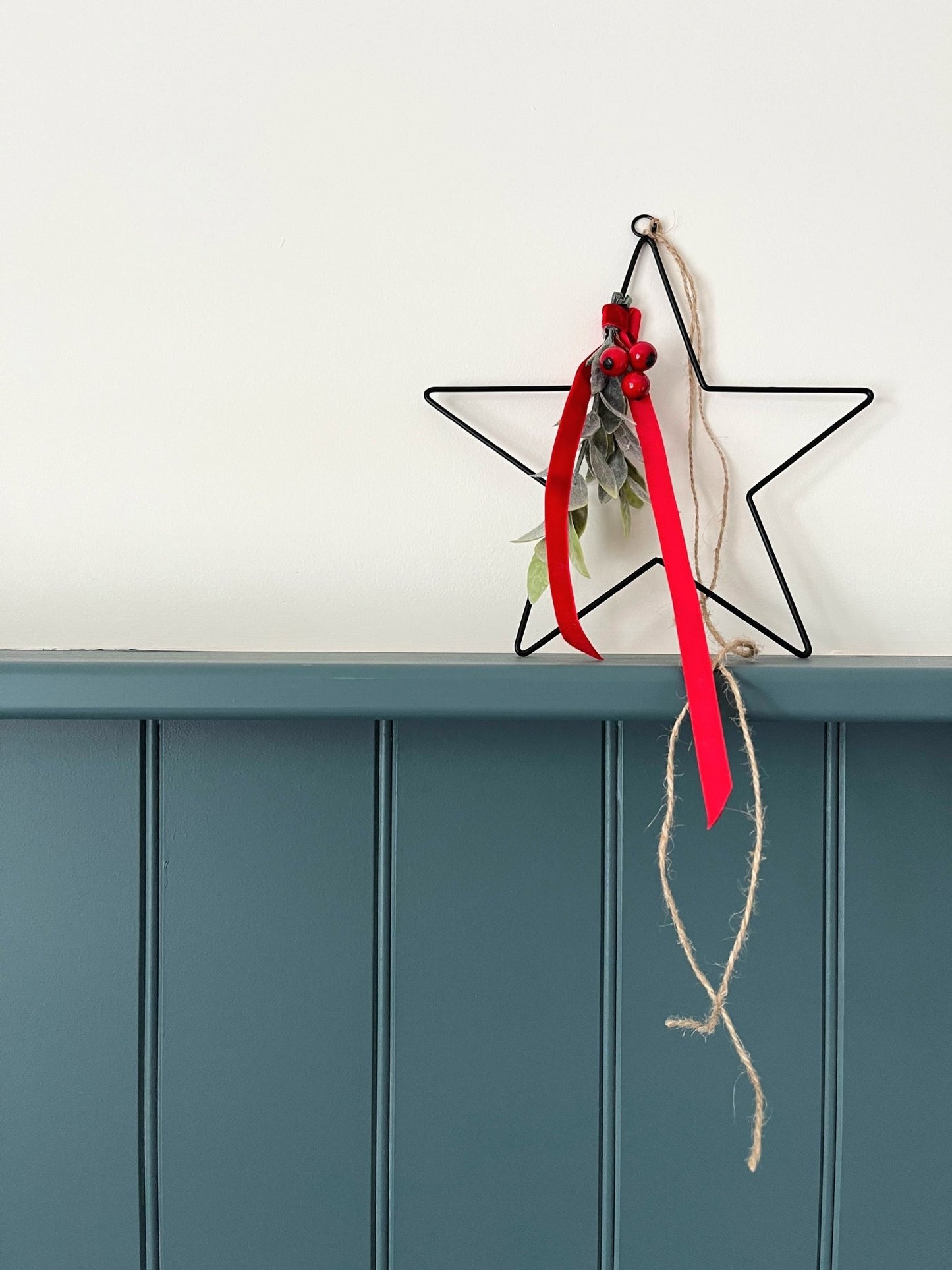 Wire Star Christmas Wall Decoration - katywebsterhomeware
