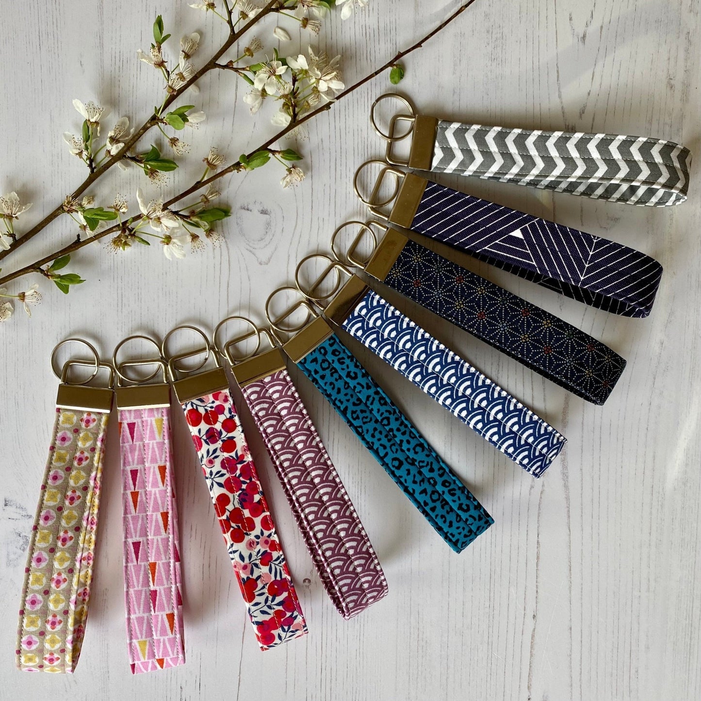 Wristlet Fabric Key Fob - Liberty Wiltshire - katywebsterhomeware