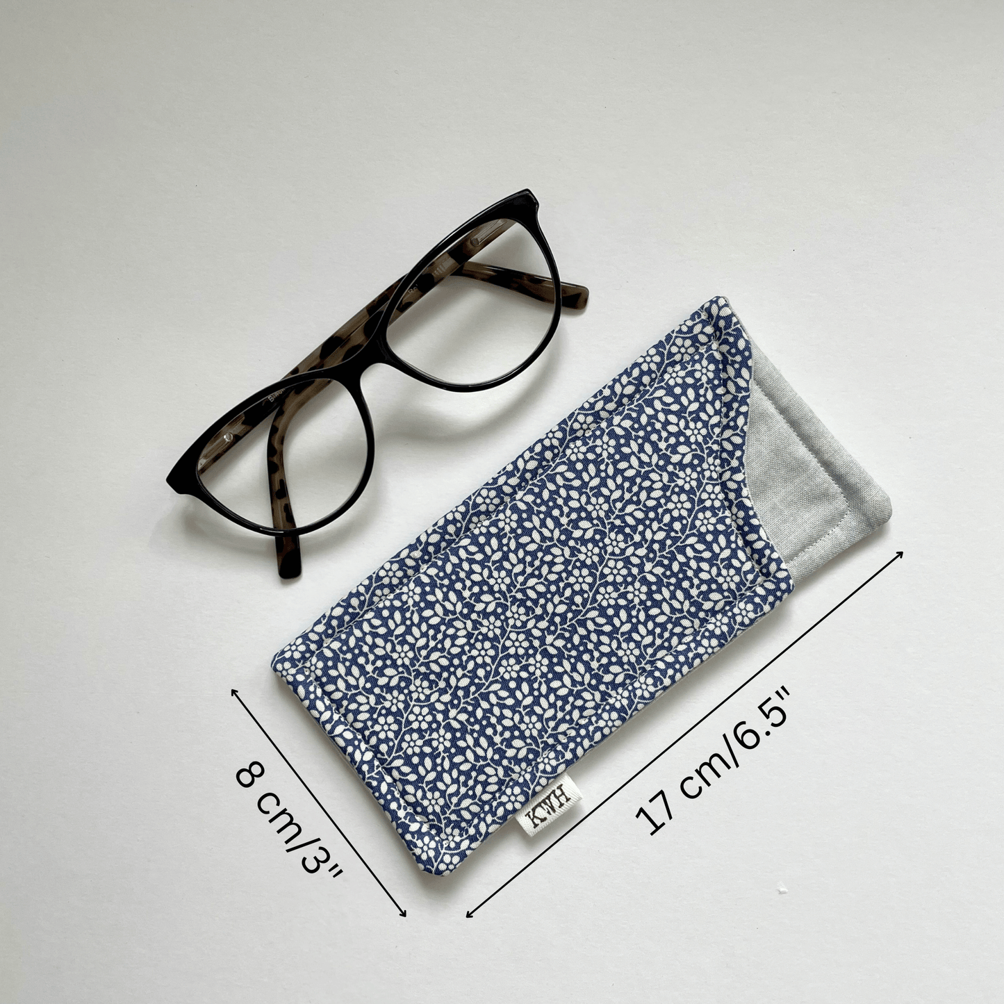 Ditsy Floral Fabric Glasses Case
