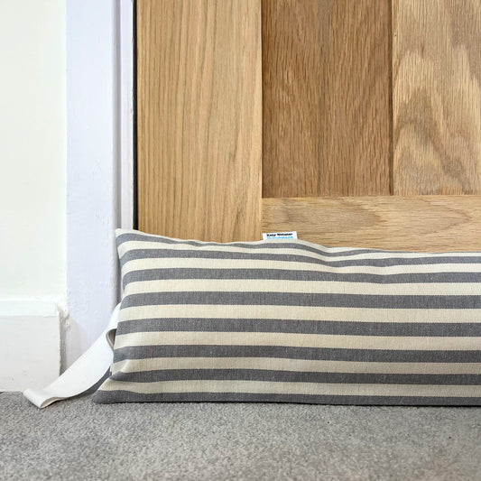 Grey Stripe Draught Excluder 