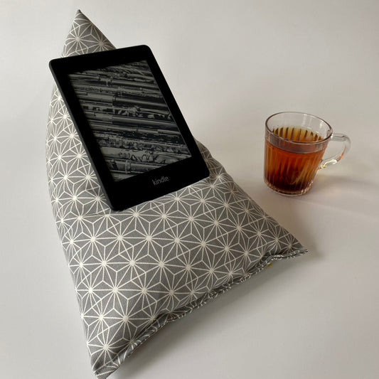 Grey Tablet Beanbag, Kindle Rest 