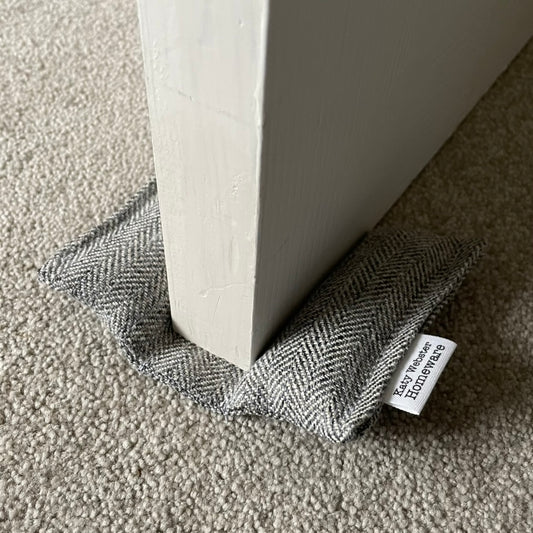 Soft Door Wedge (Grey Herringbone)