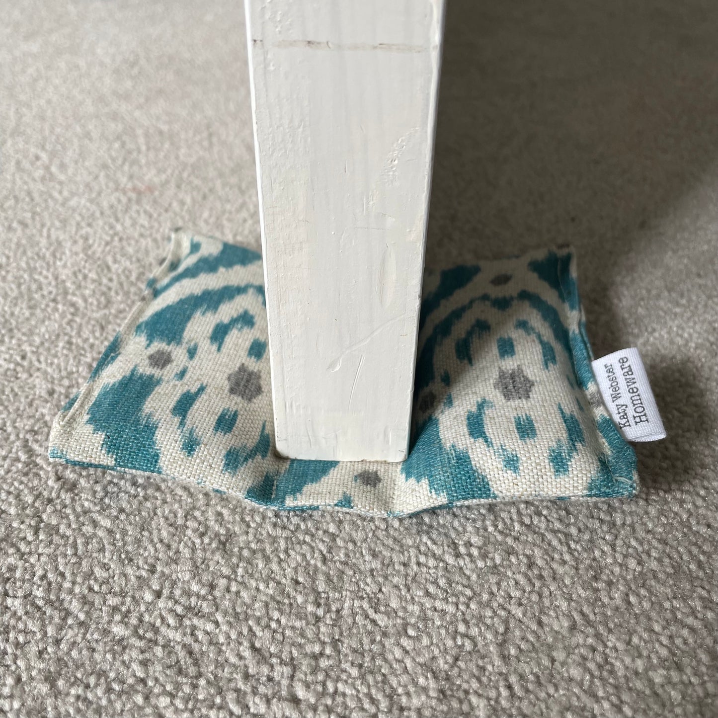 Soft Door Wedge (Teal Ikat)