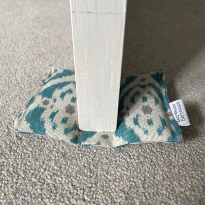 Soft Door Wedge (Teal Ikat)