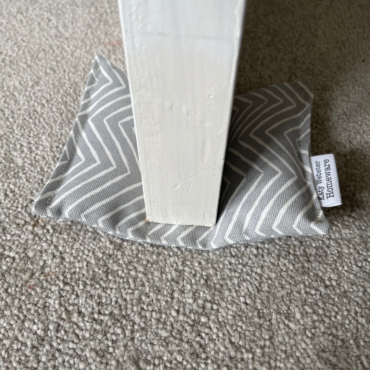 Soft Door Wedge (Grey Herringbone)