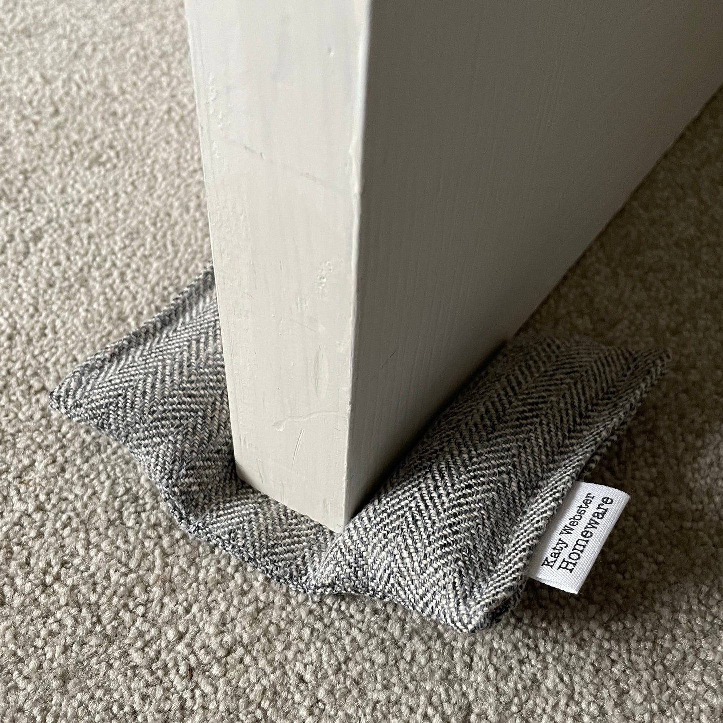 Soft Door Wedge (Grey Wool Look)