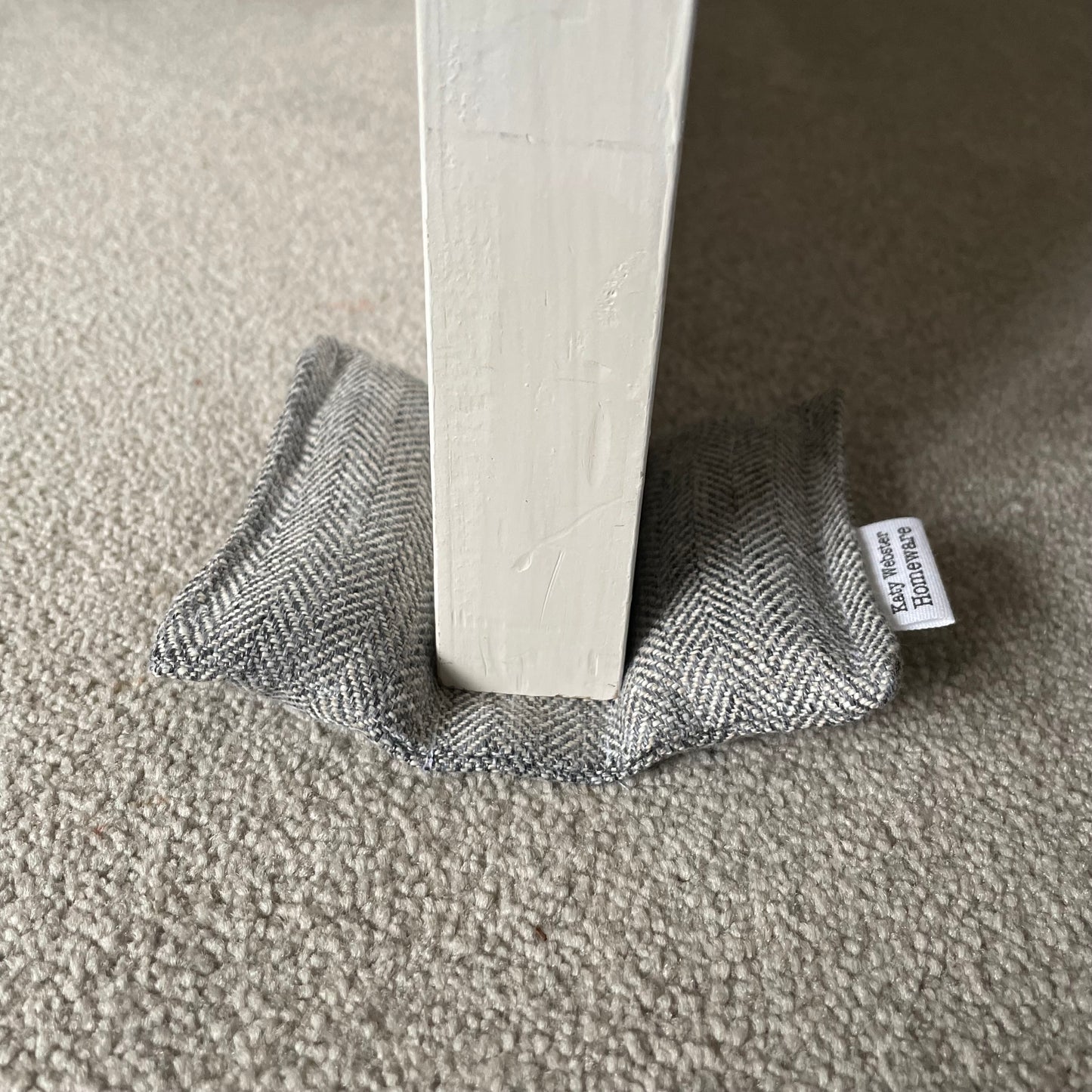 Soft Door Wedge (Grey Wool Look)