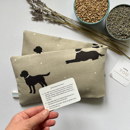 Black Lab Microwave Wheat Bag