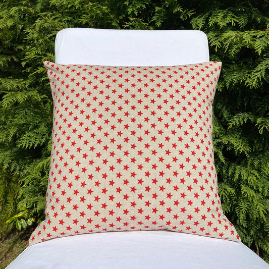 Red Star Cushion Cover 