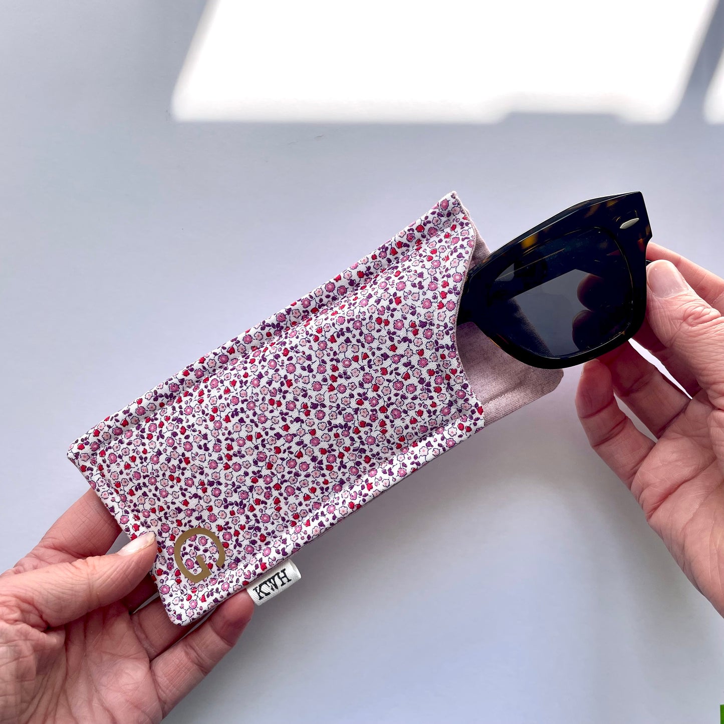 Ditsy Floral Fabric Glasses Case