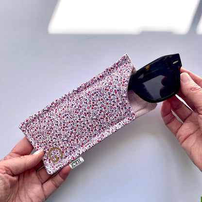 Ditsy Floral Fabric Glasses Case