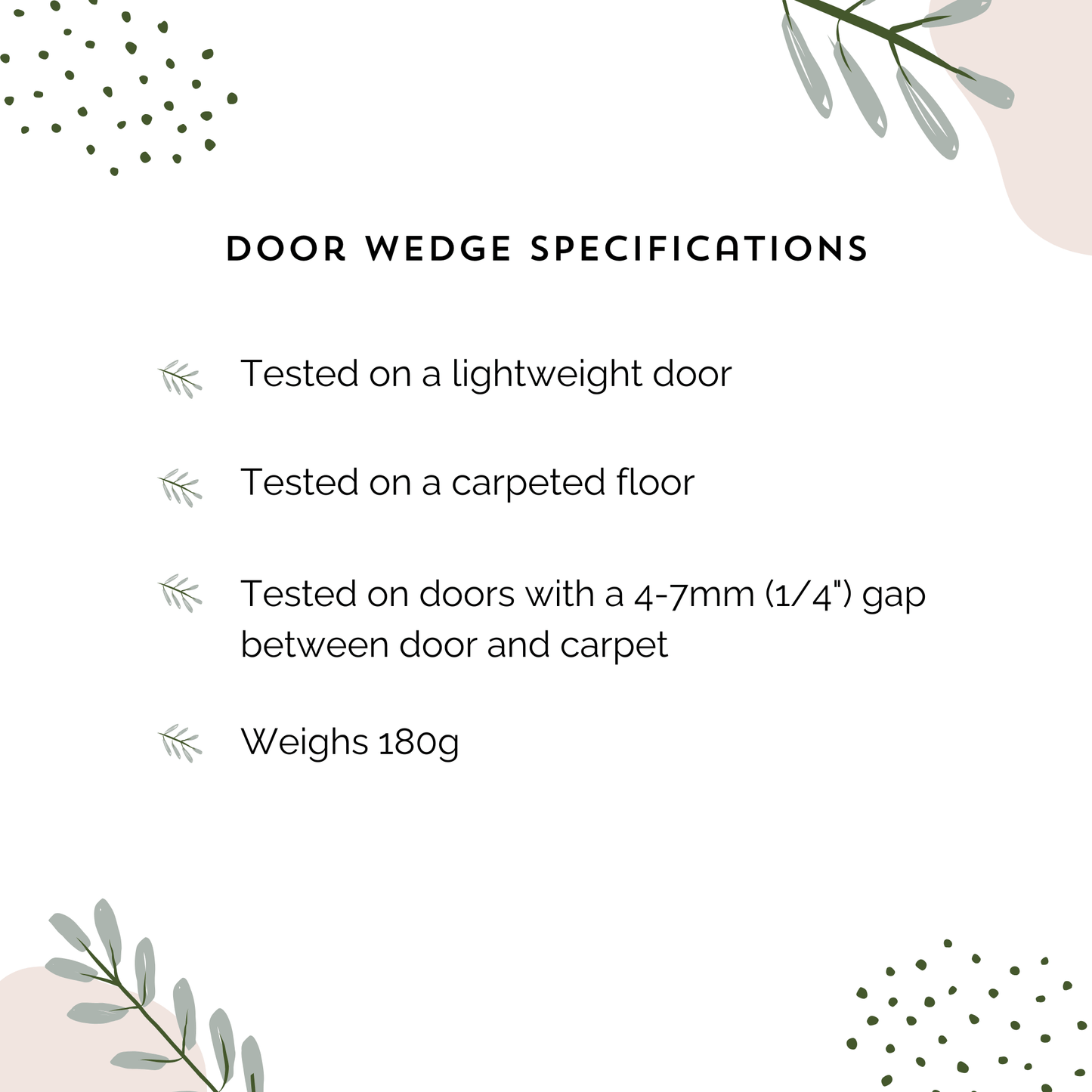 Soft Door Wedge (Pale Grey)