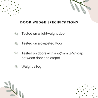 Soft Door Wedge (Pale Grey)