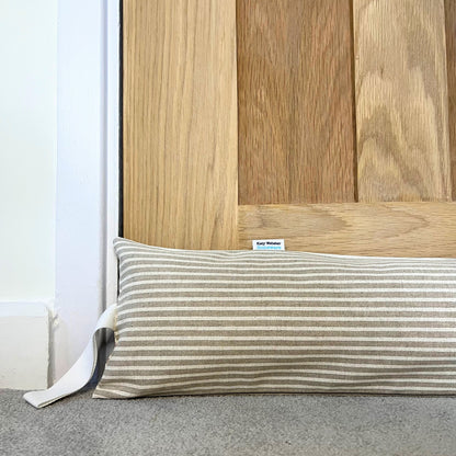 White Stripe Draught Excluder 