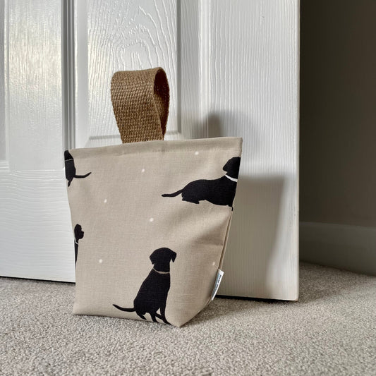 Black Lab Door Stop - katywebsterhomeware