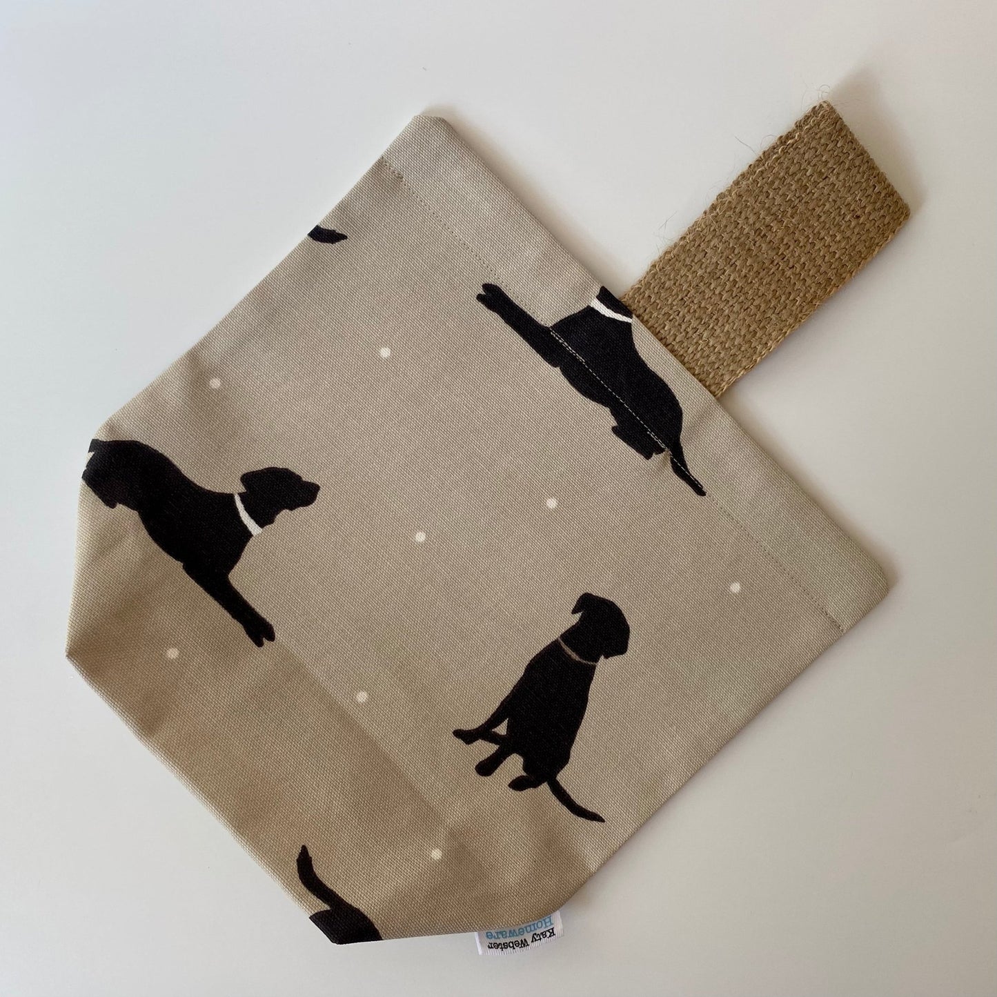 Black Lab UNFILLED Fabric Doorstop - katywebsterhomeware