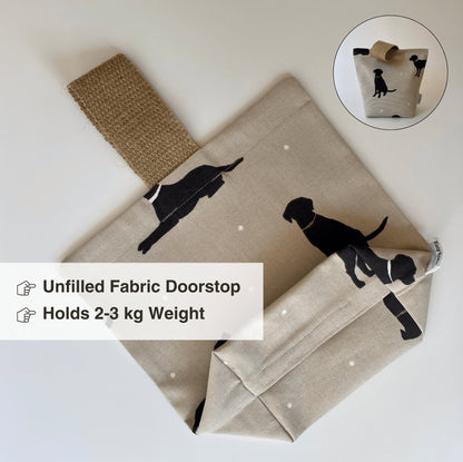 Black Lab UNFILLED Fabric Doorstop - katywebsterhomeware