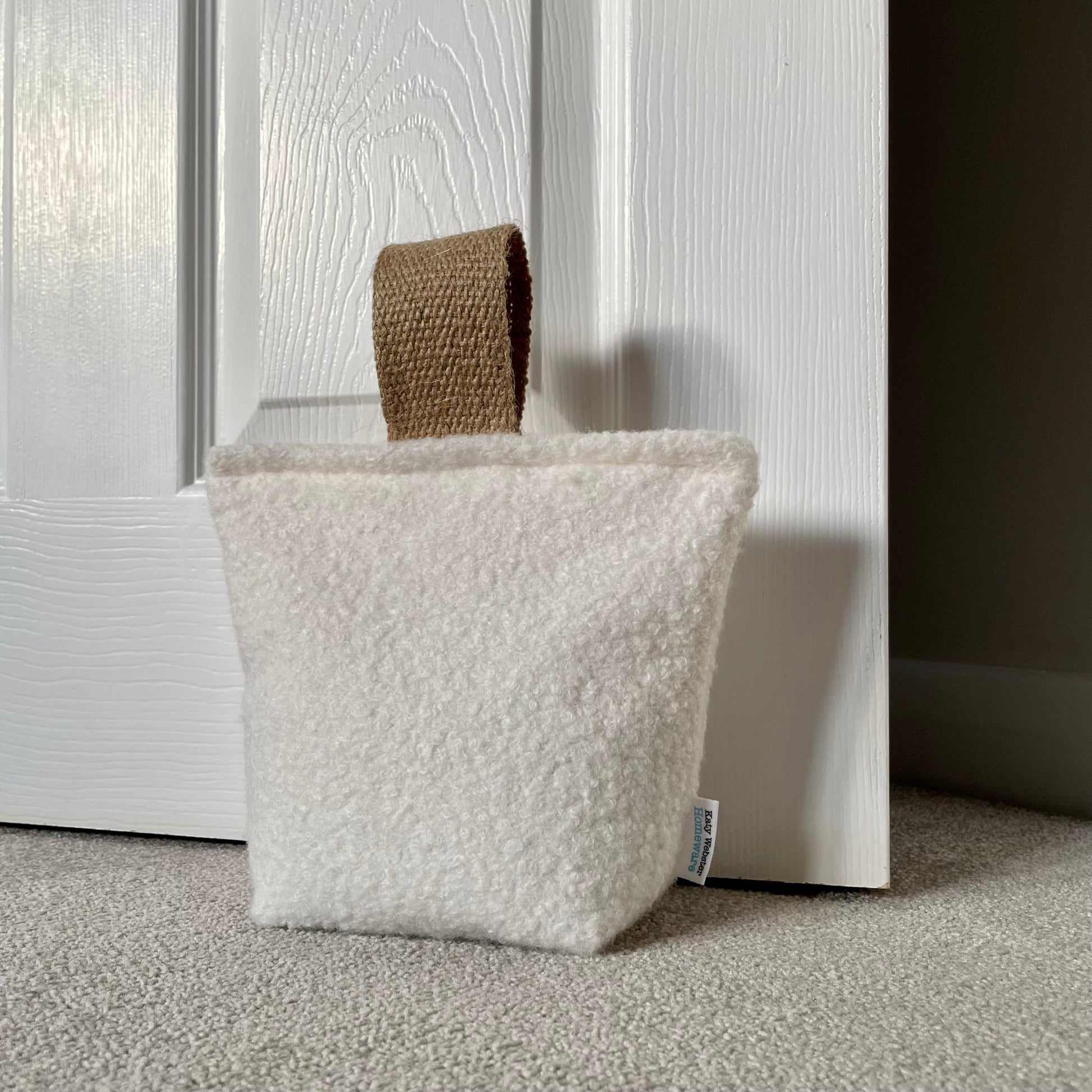 Boucle Fabric Door Stop - katywebsterhomeware