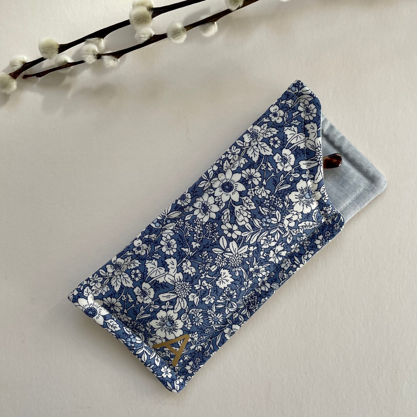 Cornflower Fabric Glasses Case