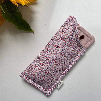 Ditsy Floral Fabric Glasses Case - katywebsterhomeware