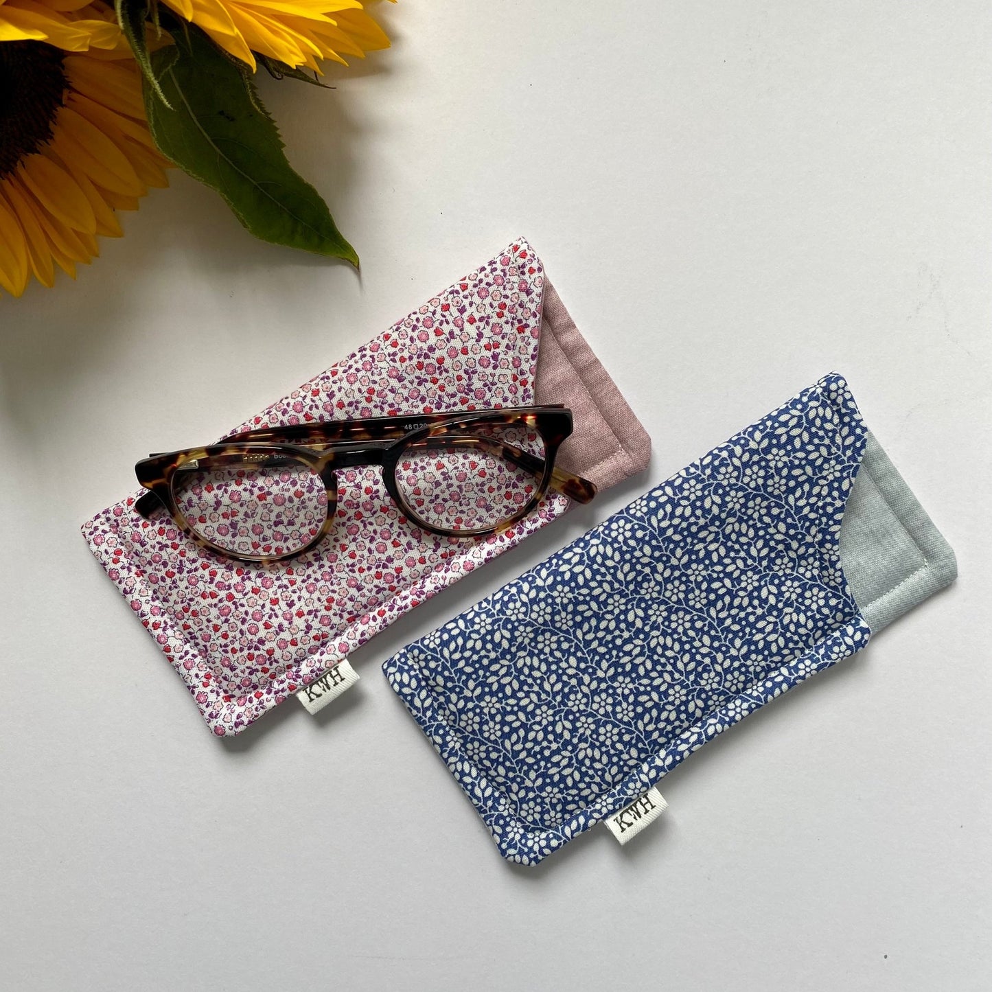 Ditsy Floral Fabric Glasses Case - katywebsterhomeware