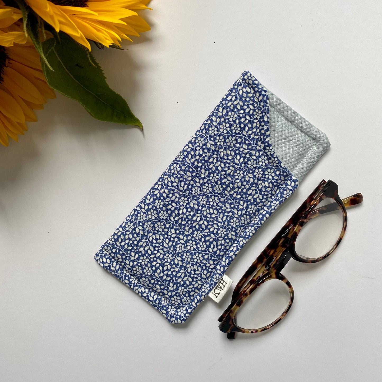 Ditsy Floral Fabric Glasses Case - katywebsterhomeware