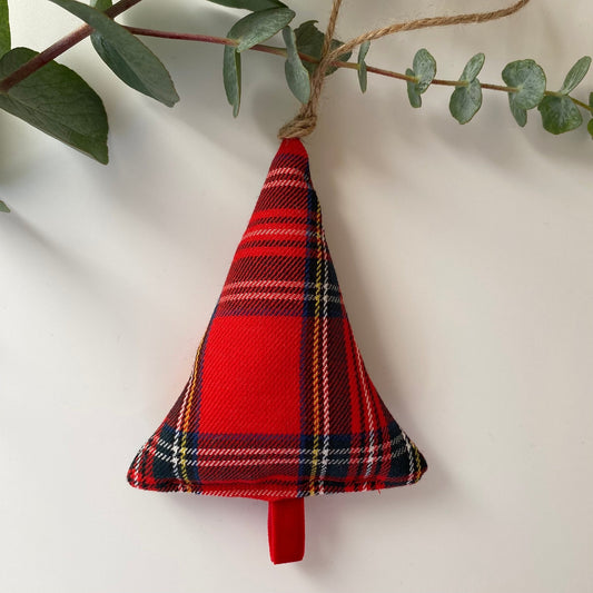 Fabric Christmas Tree Hanging Decorations - katywebsterhomeware