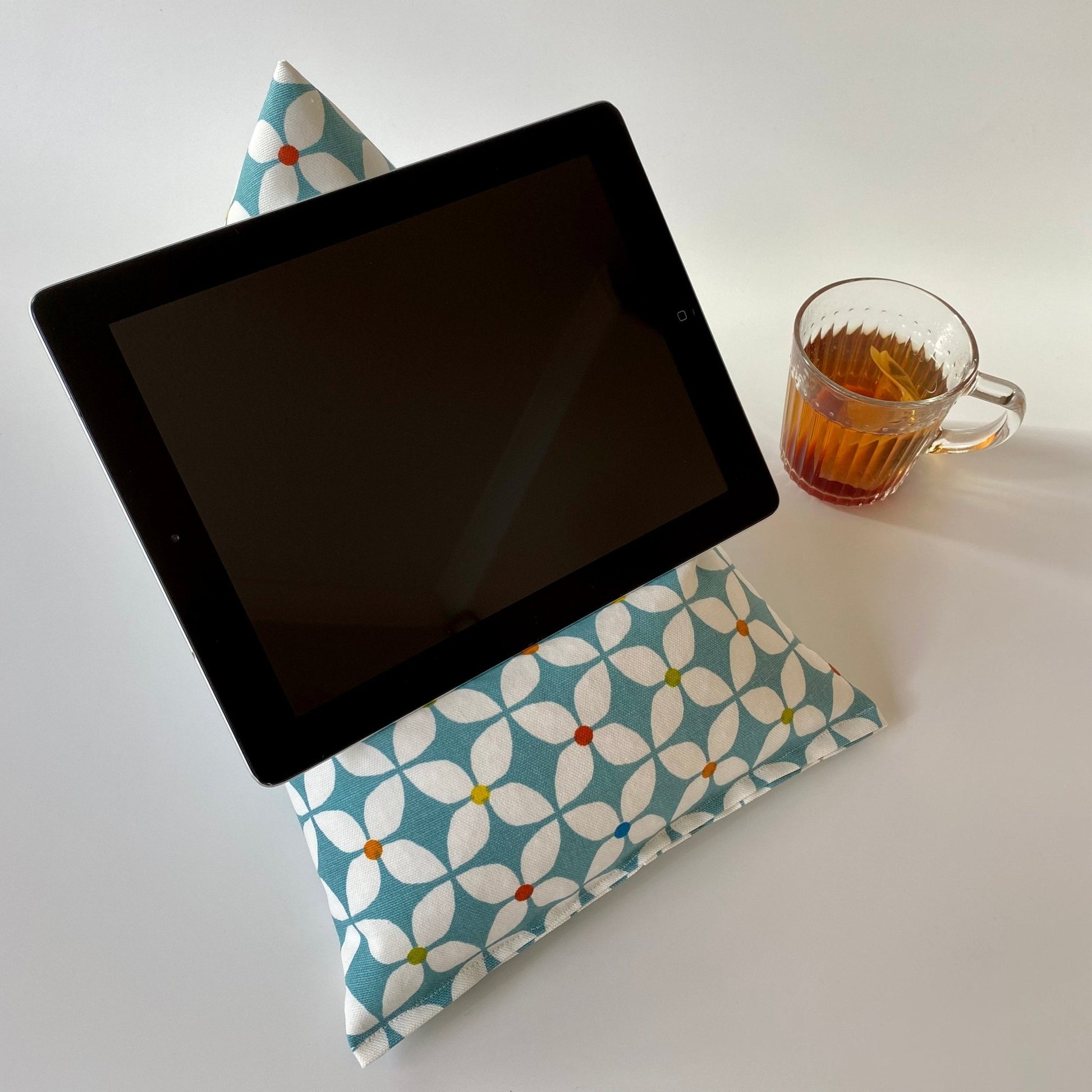 Grey Abstract iPad Cushion - katywebsterhomeware