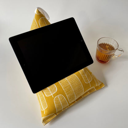 Grey Abstract iPad Cushion - katywebsterhomeware