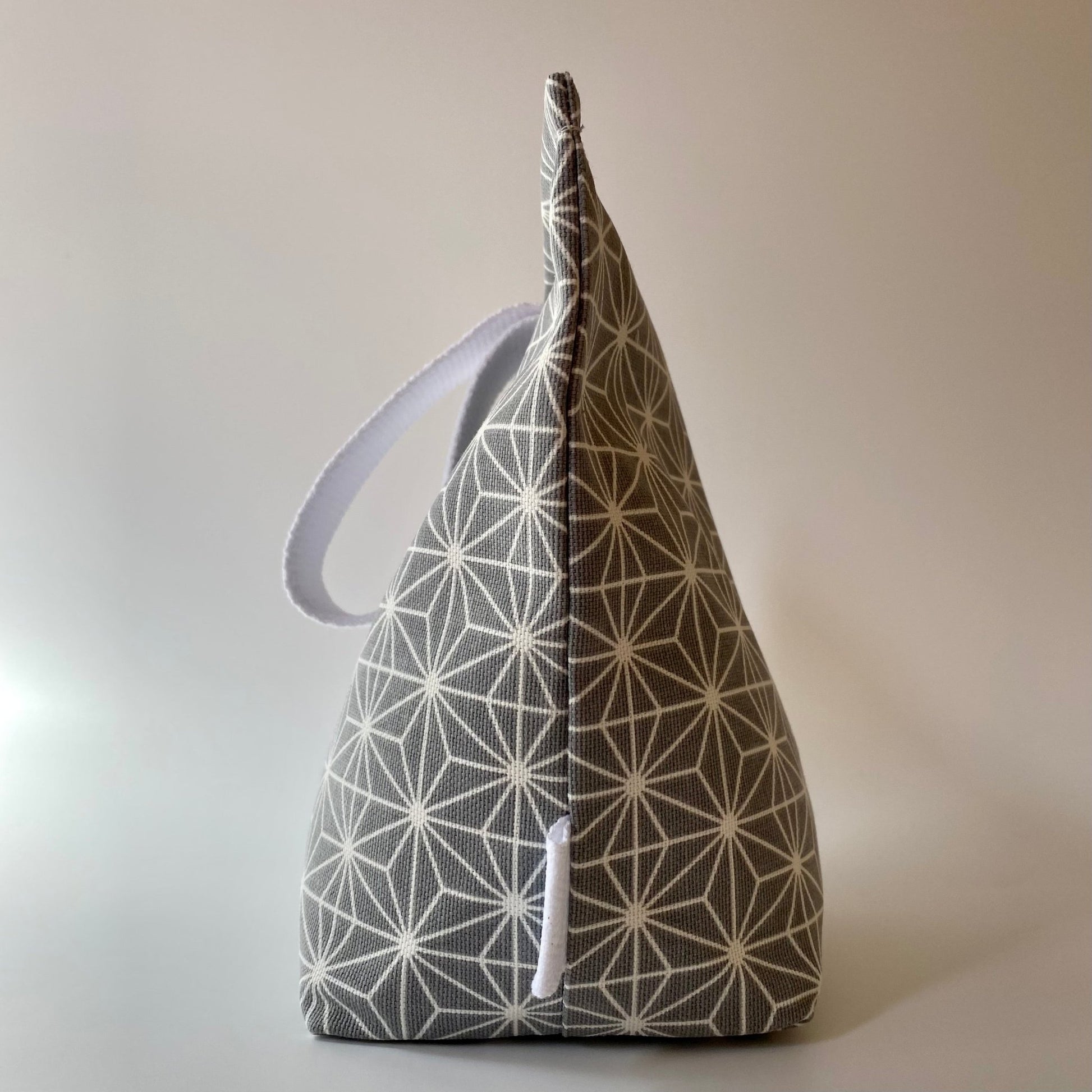 Grey Geometric Fabric Door Stop - katywebsterhomeware