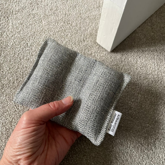 Soft Door Wedge (Grey Herringbone)