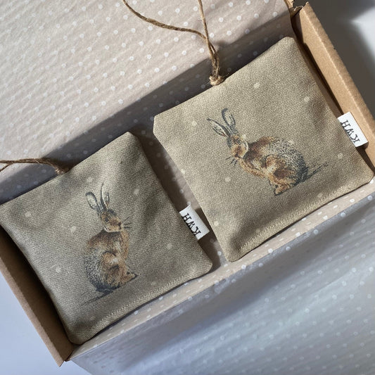 Hare Lavender Bags in Gift Box (2 Pk) - katywebsterhomeware